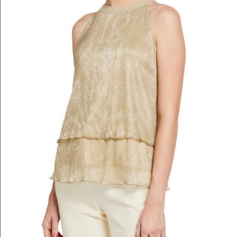 Neiman Marcus Gold Halter Blouse